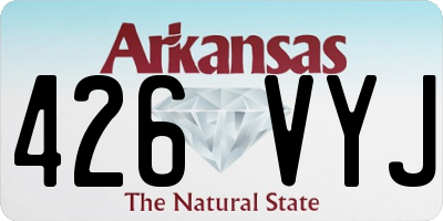 AR license plate 426VYJ