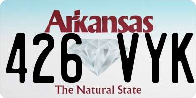 AR license plate 426VYK