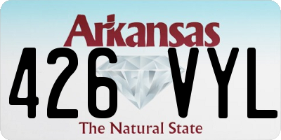 AR license plate 426VYL