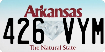 AR license plate 426VYM