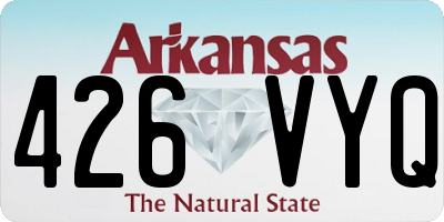AR license plate 426VYQ