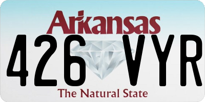 AR license plate 426VYR