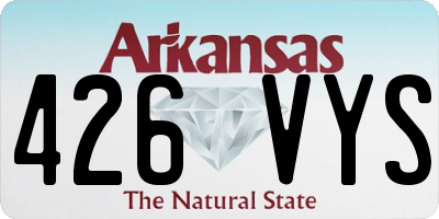 AR license plate 426VYS