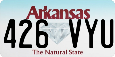 AR license plate 426VYU