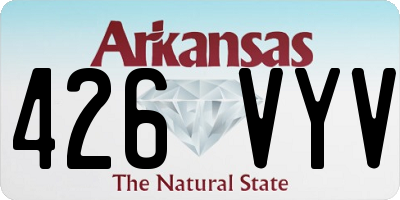 AR license plate 426VYV