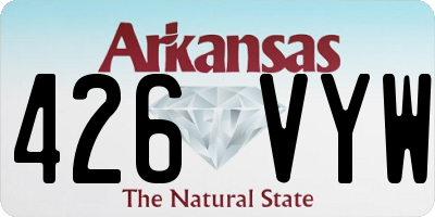 AR license plate 426VYW