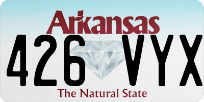 AR license plate 426VYX