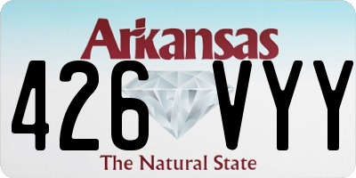 AR license plate 426VYY