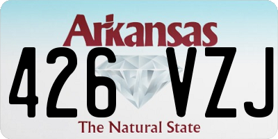 AR license plate 426VZJ