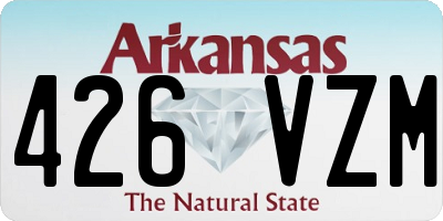 AR license plate 426VZM