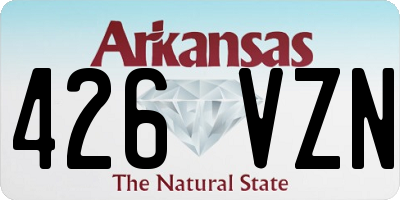 AR license plate 426VZN
