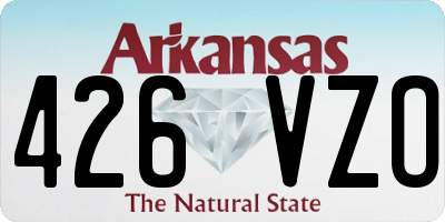 AR license plate 426VZO