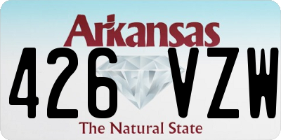 AR license plate 426VZW
