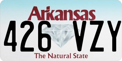 AR license plate 426VZY