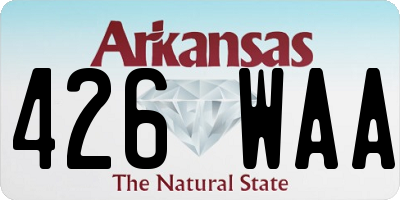 AR license plate 426WAA