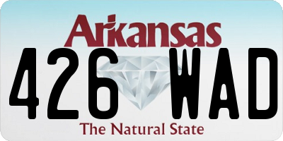 AR license plate 426WAD
