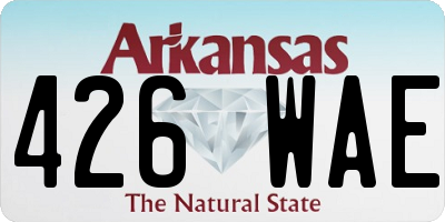 AR license plate 426WAE