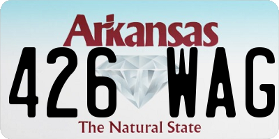AR license plate 426WAG