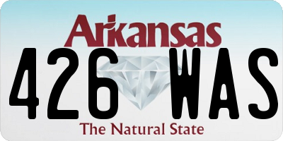 AR license plate 426WAS