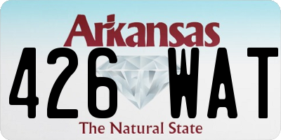 AR license plate 426WAT