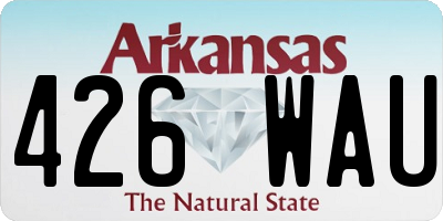 AR license plate 426WAU