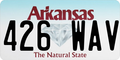 AR license plate 426WAV