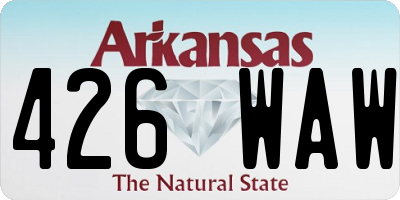 AR license plate 426WAW