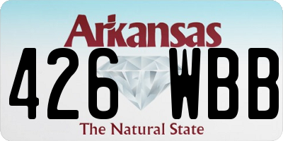 AR license plate 426WBB