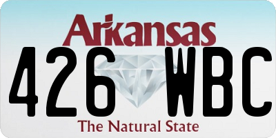 AR license plate 426WBC