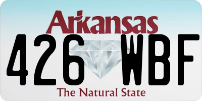AR license plate 426WBF