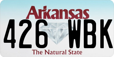 AR license plate 426WBK