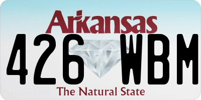AR license plate 426WBM