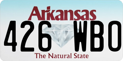 AR license plate 426WBO