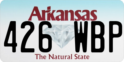 AR license plate 426WBP