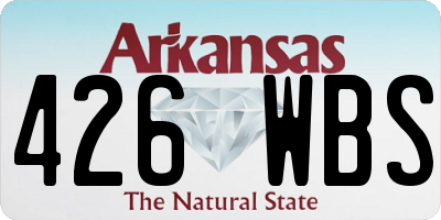 AR license plate 426WBS