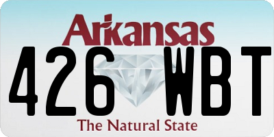 AR license plate 426WBT