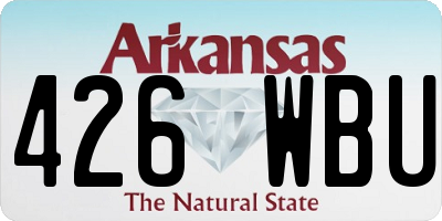 AR license plate 426WBU