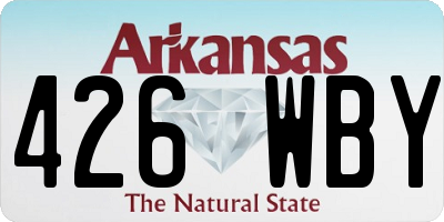 AR license plate 426WBY