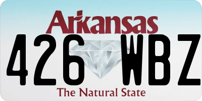 AR license plate 426WBZ