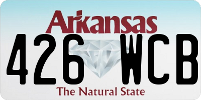 AR license plate 426WCB