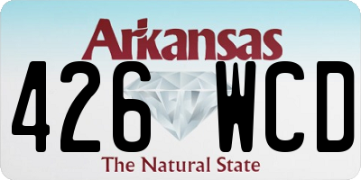 AR license plate 426WCD