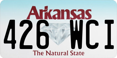 AR license plate 426WCI
