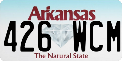 AR license plate 426WCM