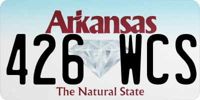 AR license plate 426WCS