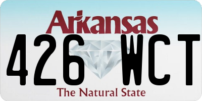 AR license plate 426WCT