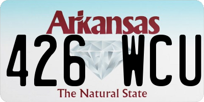 AR license plate 426WCU
