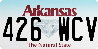 AR license plate 426WCV