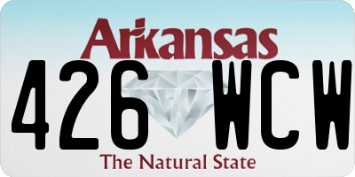 AR license plate 426WCW