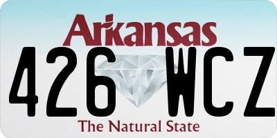 AR license plate 426WCZ