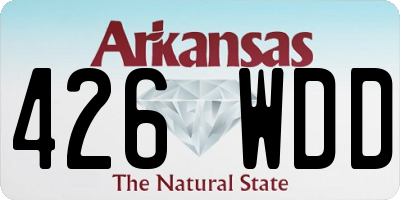 AR license plate 426WDD